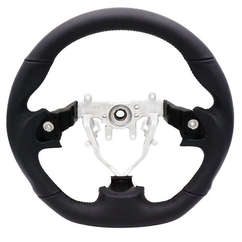 Leather Steering Wheel Black Stitching<br> 08-14 Subaru WRX/ STI