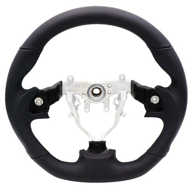 Leather Steering Wheel Black Stitching<br> 08-14 Subaru WRX/ STI