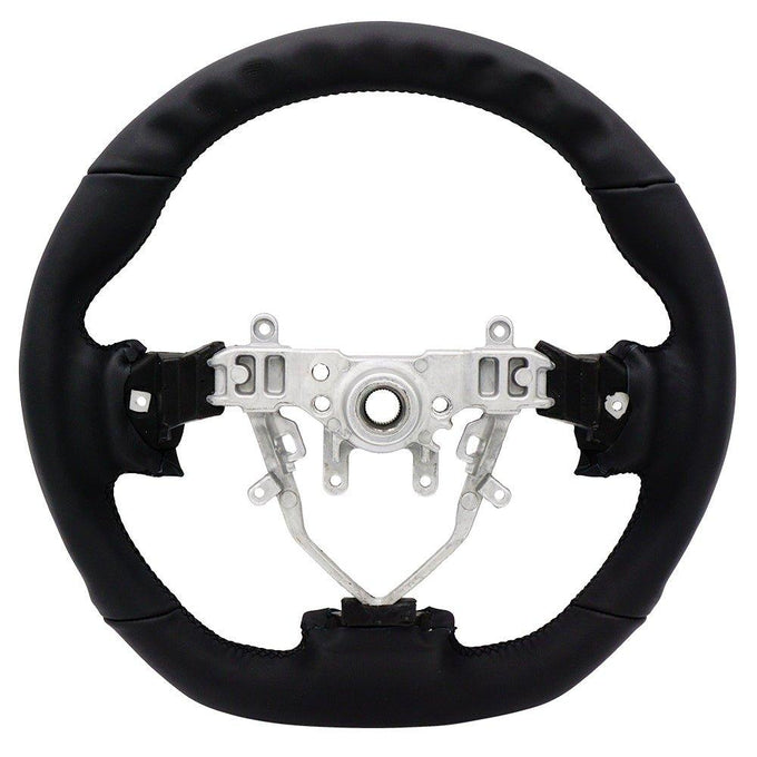Leather Steering Wheel Black Stitching<br> 08-14 Subaru WRX/ STI