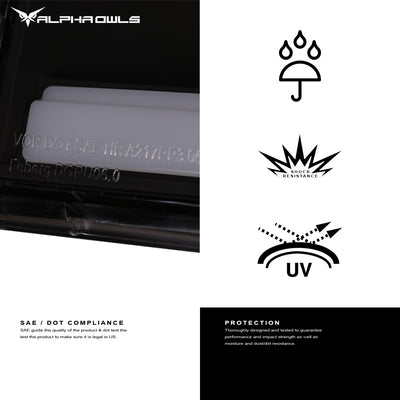LM Series Crystal Headlights w/ LumenX Light Bar <BR> 88-99 Chevy/GMC C/K Series, Blazer, Suburban, Tahoe, Yukon
