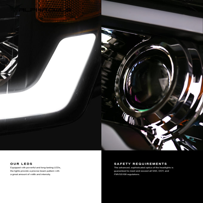 LMP Series Projector Headlights w/ LumenX Light Bar <BR> 06-08 Dodge Ram 1500
