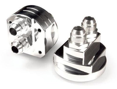 Polished Remote Oil Filter Relocation Kit<br> Universal