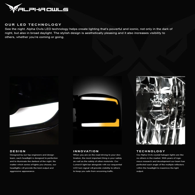 LM Series Sequential Headlights w/ LumenX Light Bar <BR> 03-07 Honda Accord