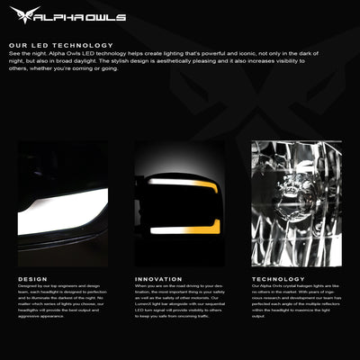 LM Series Crystal Headlights w/ LumenX Light Bar <BR> 88-99 Chevy/GMC C/K Series, Blazer, Suburban, Tahoe, Yukon