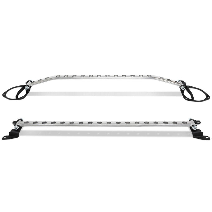 Front and Rear Strut Tower Bars With Holes<br> 15-21 Subaru WRX STI