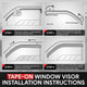 4Pcs Window Visors Guard Deflector <br> 02-06 Toyota Camry
