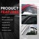 4Pcs Carben Fiber Style Window Visors<br>00-05 Chevy Impala