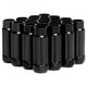 Black 12 Sided Tuner Lug Nuts<br> Universal