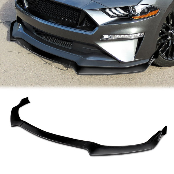 18-20 Ford Mustang Front Bumper Lip - 3 Pieces GT-Style Design [Matte ...