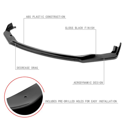 3 Pieces AR Style Front Bumper Lip<br>17-20 Lexus IS200t / IS300/ IS350