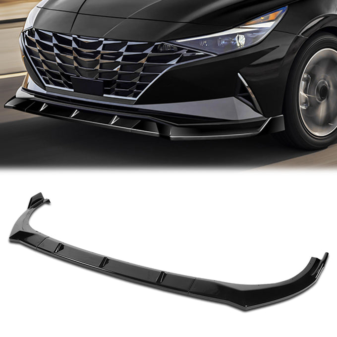 3 Pieces STP Style Front Bumper Lip<br>21-22 Hyundai Elantra