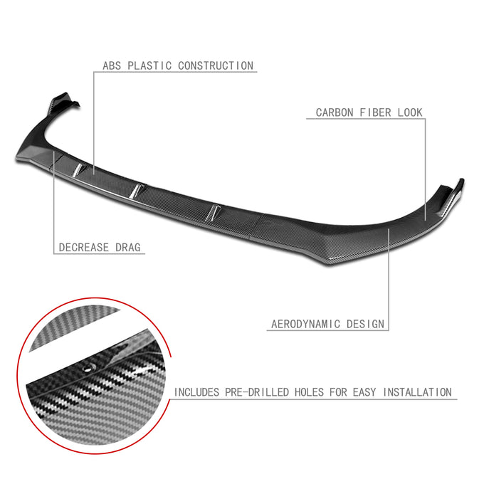 3 Pieces STP Style Front Bumper Lip<br>21-22 Hyundai Elantra