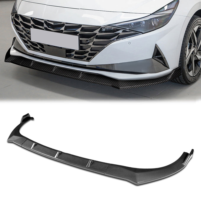 3 Pieces STP Style Front Bumper Lip<br>21-22 Hyundai Elantra