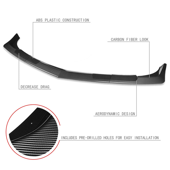 3 Pieces Front Bumper Lip<br>10-13 Volkswagen Golf 6