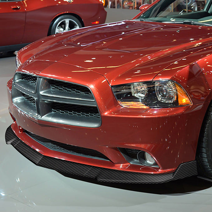 3 Pieces STP Style Front Bumper Lip<br>11-14 Dodge Charger