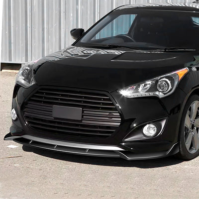 3 Pieces STP Style Front Bumper Lip<br>13-17 Hyundai Veloster Turbo