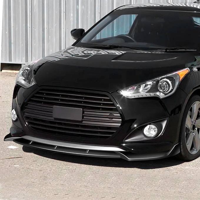 3 Pieces STP Style Front Bumper Lip<br>13-17 Hyundai Veloster Turbo