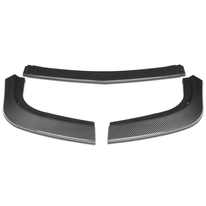 3 Pieces STP Style Front Bumper Lip<br>15-22 Dodge Challenger SXT