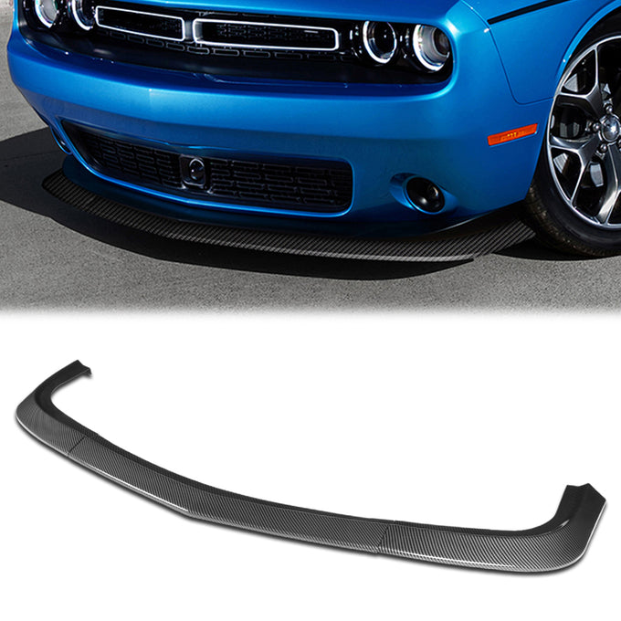 3 Pieces STP Style Front Bumper Lip<br>15-22 Dodge Challenger SXT