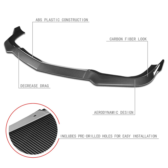 3 Pieces OE Style Front Bumper Lip<br>11-14 Dodge Charger SRT