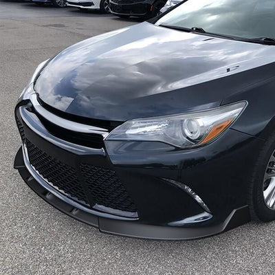 3 Pieces STP Style Front Bumper Lip<br>15-17 Toyota Camry