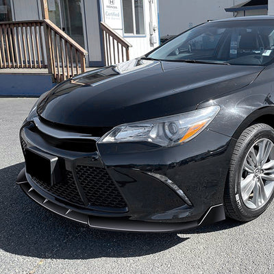3 Pieces STP Style Front Bumper Lip<br>15-17 Toyota Camry