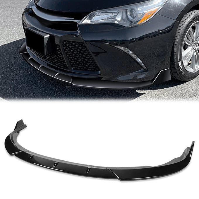 3 Pieces STP Style Front Bumper Lip<br>15-17 Toyota Camry
