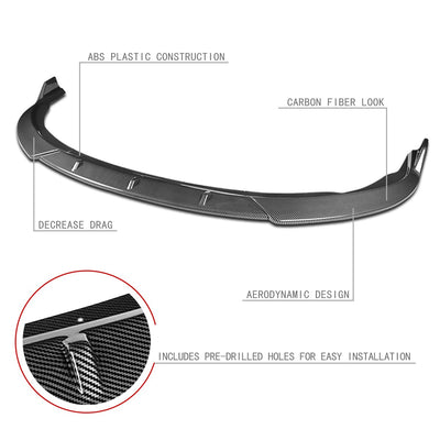 3 Pieces STP Style Front Bumper Lip<br>15-17 Toyota Camry