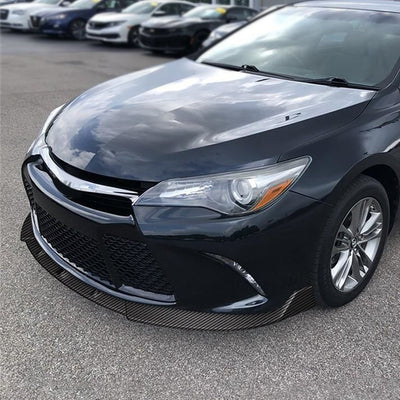 3 Pieces STP Style Front Bumper Lip<br>15-17 Toyota Camry