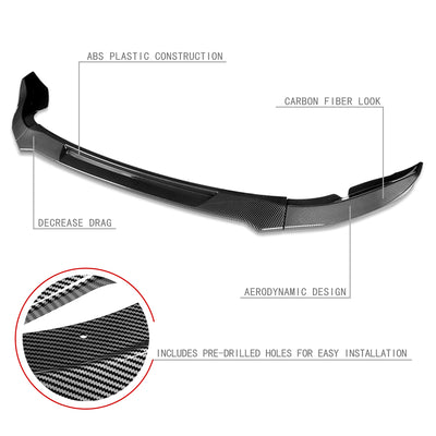 3 Pieces CT Style Front Bumper Lip<br>09-12 Nissan 370Z