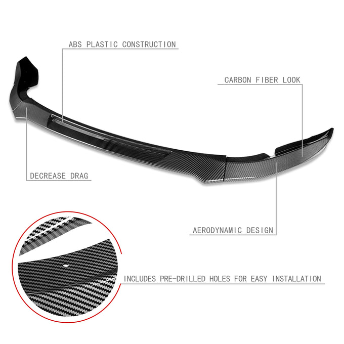3 Pieces CT Style Front Bumper Lip<br>09-12 Nissan 370Z