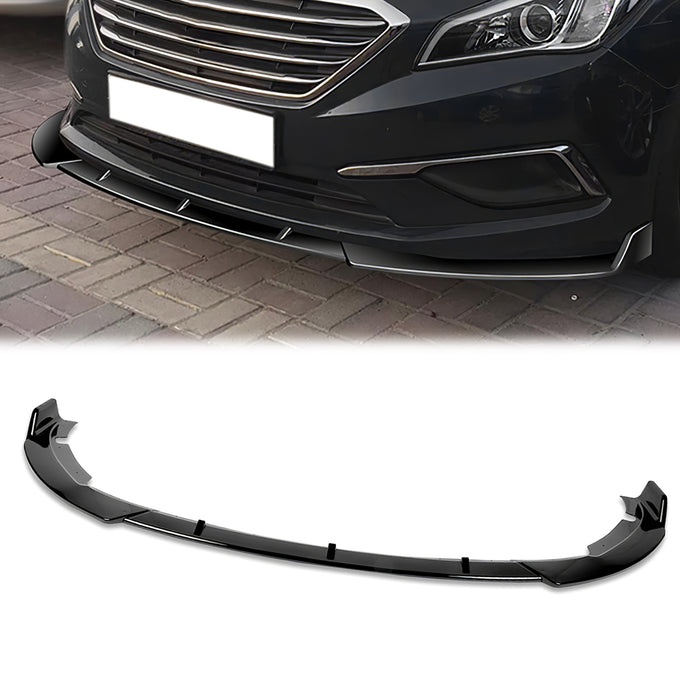 3 Pieces STP Style Front Bumper Lip<br>15-17 Hyundai Sonata