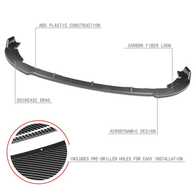 3 Pieces STP Style Front Bumper Lip<br>15-17 Hyundai Sonata