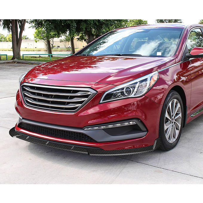3 Pieces STP Style Front Bumper Lip<br>15-17 Hyundai Sonata
