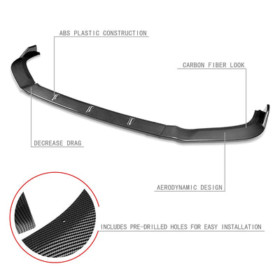 3 Pieces Front Bumper Lip<br>13-15 Nissan Altima Sedan