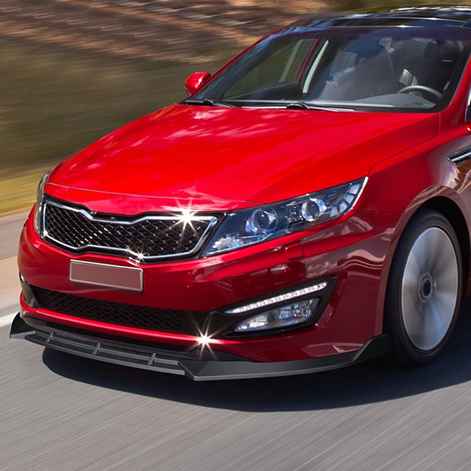 3 Pieces STP Style Front Bumper Lip<br>11-13 Kia Optima SX / Hybrid