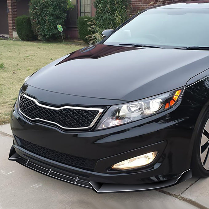 3 Pieces STP Style Front Bumper Lip<br>11-13 Kia Optima SX / Hybrid