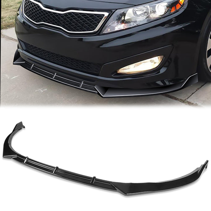 3 Pieces STP Style Front Bumper Lip<br>11-13 Kia Optima SX / Hybrid