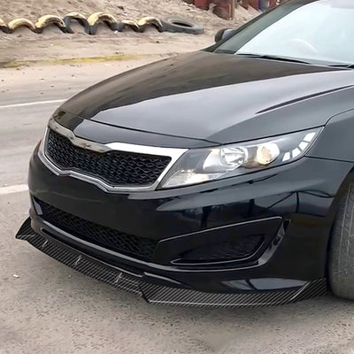 3 Pieces STP Style Front Bumper Lip<br>11-13 Kia Optima SX / Hybrid