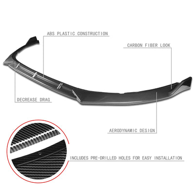 3 Pieces STP Style Front Bumper Lip<br>14-15 Kia Optima