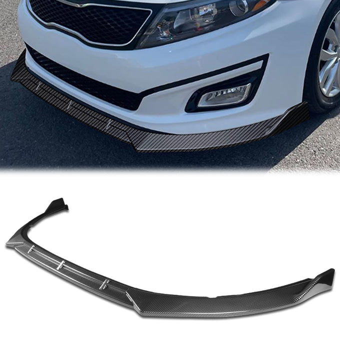 3 Pieces STP Style Front Bumper Lip<br>14-15 Kia Optima