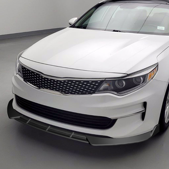 3 Pieces STP Style Front Bumper Lip<br>16-18 Kia Optima LX /EX/LX-Turbo