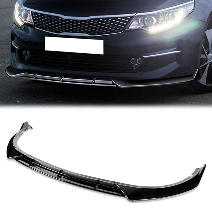 3 Pieces STP Style Front Bumper Lip<br>16-18 Kia Optima LX/EX/LX-Turbo