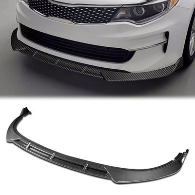 3 Pieces STP Style Front Bumper Lip<br>16-18 Kia Optima LX/EX/LX-Turbo