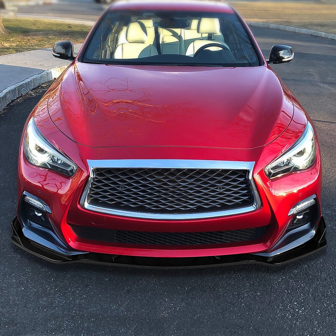 3 Pieces Front Bumper Lip<br>14-17 Infiniti Q50