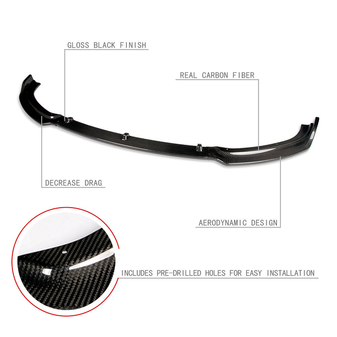 3 Pieces Front Bumper Lip<br>13-19 BMW 3-Series F30 F31 F34