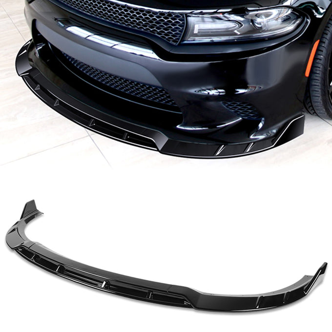 4 Pieces Front Bumper Lip<br>15-21 Dodge Charger