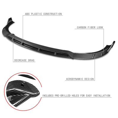 3 Pieces SRT Style Front Bumper Lip<br>15-21 Dodge Charger