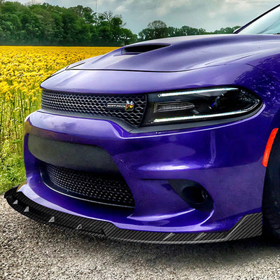 3 Pieces SRT Style Front Bumper Lip<br>15-21 Dodge Charger