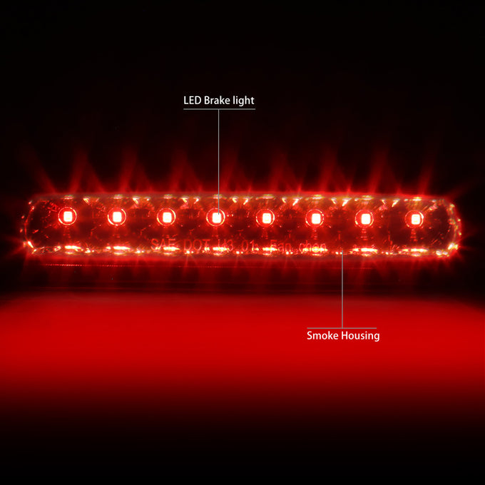 D-Motoring - Third Brake Light - LED - Smoked Lens - Plug-n-Play - 03-09 Toyota 4Runner - 2